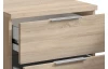 Noční stolek se 2 zásuvkami Smilla, výška 43 cm, dub sonoma