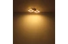 Stropní LED osvětlení Kerry 46 cm, kov/dřevo