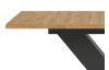 Rozkládací jídelní stůl Moteon 150x90 cm,dub artisan/šedý,podnož X