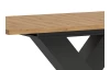 Rozkládací jídelní stůl Moteon 150x90 cm,dub artisan/šedý,podnož X