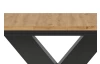 Rozkládací jídelní stůl Moteon 150x90 cm,dub artisan/šedý,podnož X