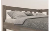 Rohová postel se zástěnou vpravo Tema P 180x200 cm, šedý buk