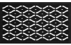 Gumová rohožka Eye Mat 45x75 cm, řady očí