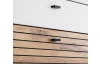 Komoda s prosklením Rovigo 160 cm, dub nox/bílá