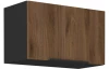 Horní výklopná kuchyňská skříňka Monza, 60 cm, ořech/černá