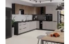 Horní výklopná kuchyňská skříňka Monza, 60 cm, ořech/černá