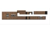 Horní výklopná kuchyňská skříňka Monza, 60 cm, ořech/černá