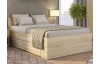 Postel se zásuvkami Carlos 140x200, dub sonoma