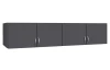 Skříňový nástavec Case, 181 cm, tmavě šedý