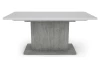 Jídelní stůl Paulo 160x90 cm, bílý/beton, rozkládací