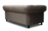 Pohovka Chesterfield, středně šedá látka