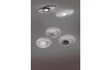 Stropní LED osvětlení Galaxy, antracitová, oválné