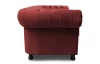 Pohovka Chesterfield, červená látka