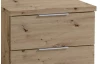 Noční stolek se 2 zásuvkami Smilla, výška 43 cm, dub artisan