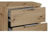 Noční stolek se 2 zásuvkami Smilla, výška 43 cm, dub artisan