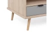 Konferenční stolek se šuplíky Epik, dub/šedý