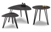 Kulatý stolek Liv, 50 cm, imitace tmavého mramoru