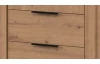 Šatní skříň Nadja, 135 cm, dub artisan/zrcadlo