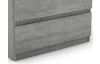Zásuvková komoda Carlos 75 cm, šedý beton