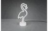Stolní LED lampa Plameňák, bílá