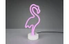 Stolní LED lampa Plameňák, bílá