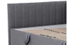 Postel s univerzálním čelem Dafne 110x200 cm, holubí šedá tkanina