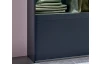 Šatní skříň Easy Plus, šířka 270 cm/extra výška 236 cm, grafit/sklo