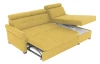 Rohová sedací souprava Parris, žlutá kari látka, pravý roh