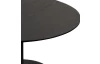 Kulatý konferenční stolek Ida, 60 cm, černý jasan