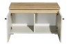 Předsíňová lavice s úložným prostorem Lime 70 cm, béžová kašmír/dub evoke