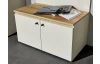 Předsíňová lavice s úložným prostorem Lime 70 cm, béžová kašmír/dub evoke