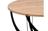 Kulatý konferenční stolek Mella, 80 cm, dub artisan