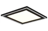 Stropní/nástěnné LED osvětlení Carus 33x33 cm, černé