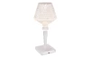 Stolní LED lampa Gixi 26 cm, imitace křišťálů