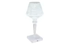 Stolní LED lampa Gixi 26 cm, imitace křišťálů