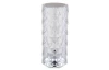 Stolní LED lampa Gixi 21 cm, imitace křišťálů