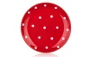 Dezertní talíř Dots 18,6 cm, červený puntíkatý