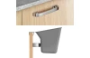 Závěsný koš na bioodpad Cleantex, šedý