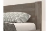 Rohová postel se zástěnou vlevo Fava L 180x200 cm, šedý buk