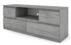 TV skříňka Carlos, šedý beton, šířka 140 cm