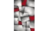 Koberec Brilliance 160x230 cm, šedo-červený