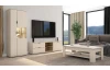 TV skříňka se zásuvkami Avola, 140 cm, béžová kašmír/dub cremona