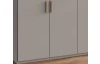 Šatní skříň se zásuvkami Digit, 225 cm, béžová kašmír/dub artisan