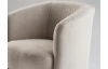 Křeslo na kolečkách Como, světle béžová látka