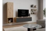 Závěsná TV skříňka Asko Living, 135 cm, dub artisan/antracit