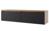 Závěsná TV skříňka Asko Living, 135 cm, dub artisan/antracit