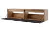 Závěsná TV skříňka Asko Living, 135 cm, dub artisan/antracit