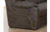 Sedací souprava Elvis U, hnědá látka v optice kůže, s rozkladem