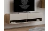 Závěsná TV skříňka Asko Living, 135 cm, béžová kašmír