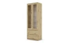 Vysoká vitrína Carlos, dub artisan, šířka 70 cm
